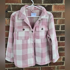 Old Navy Pink Plaid Jacket Or 'Shacket'